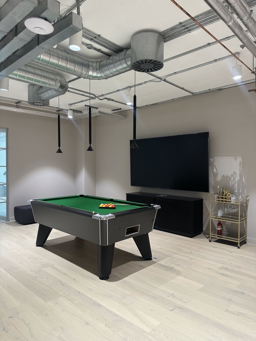 The games room at the London office